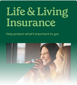 A visual representation of life and living insurance, symbolising security and financial protection for individuals and families